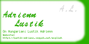 adrienn lustik business card
